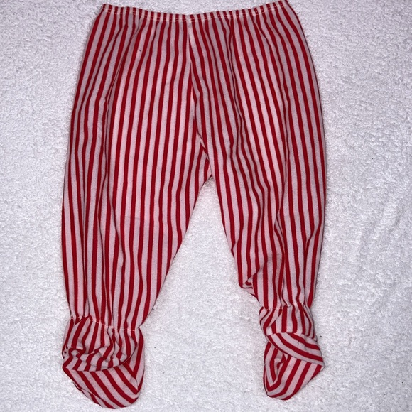 Vintage Isaacson Carrico IC red striped pajama set 12/18m - Picture 8 of 9